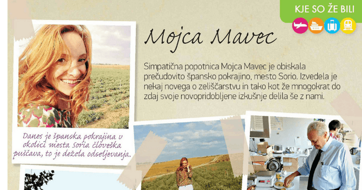 Mojca Mavec na obisku v podjetju Soria Natural