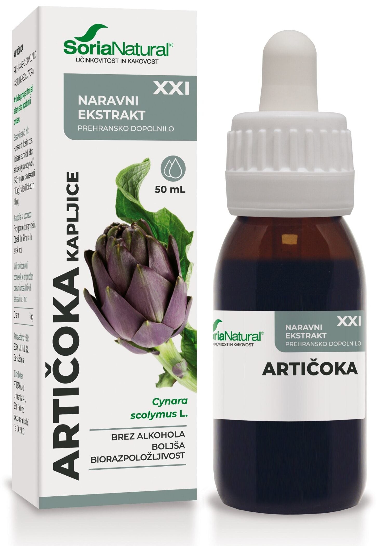 Artičoka XXI kapljice Soria Natural