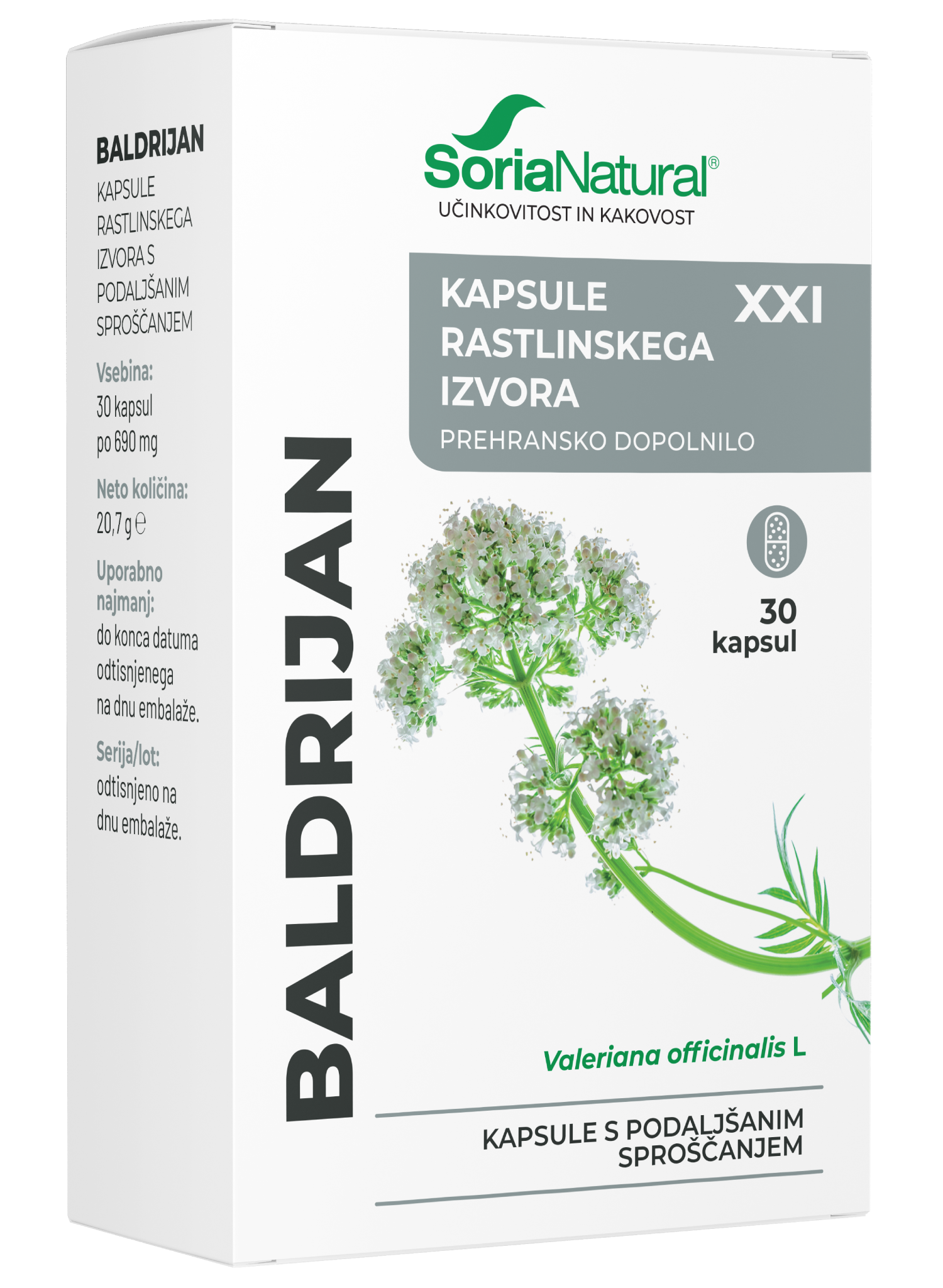 Baldrijan kapsule Soria Natural