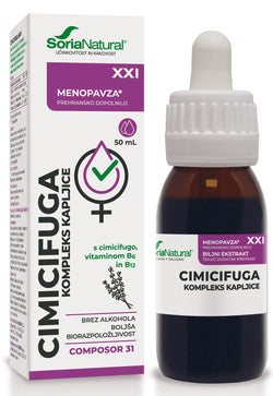 Cimicifuga Kompleks Kapljice za menopavzo