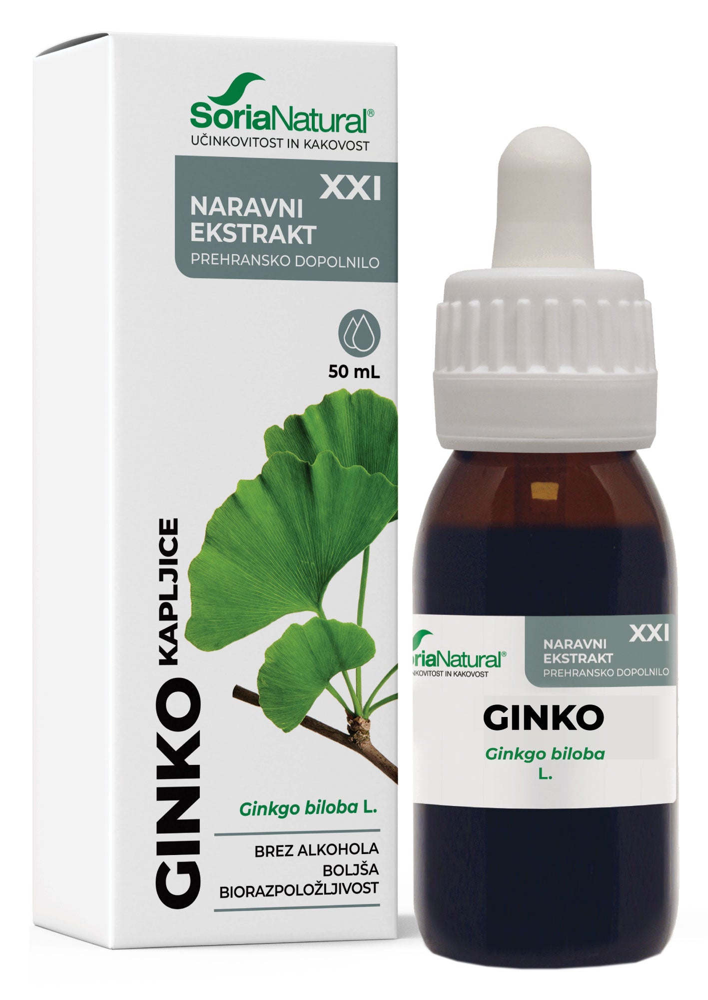 Ginko XXI kapljice Soria Natural