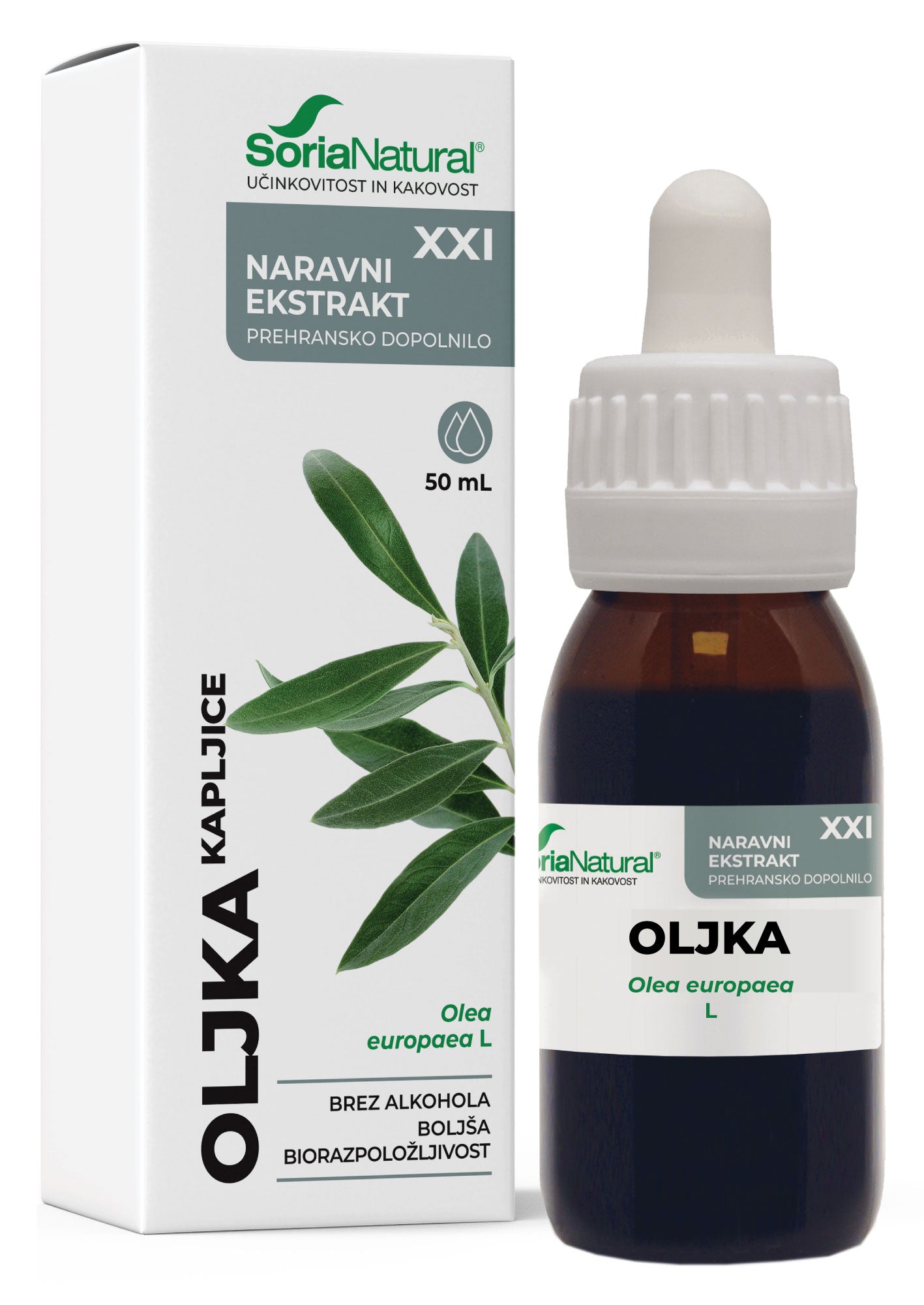 Oljka XXI kapljice Soria Natural
