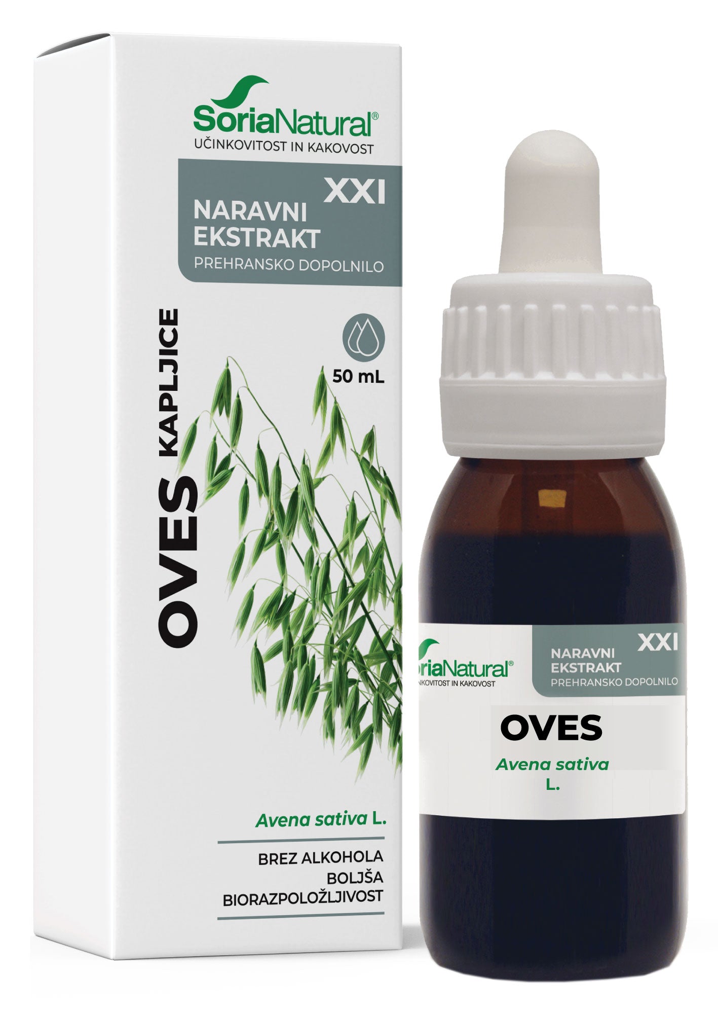 Oves XXI kapljice Soria Natural