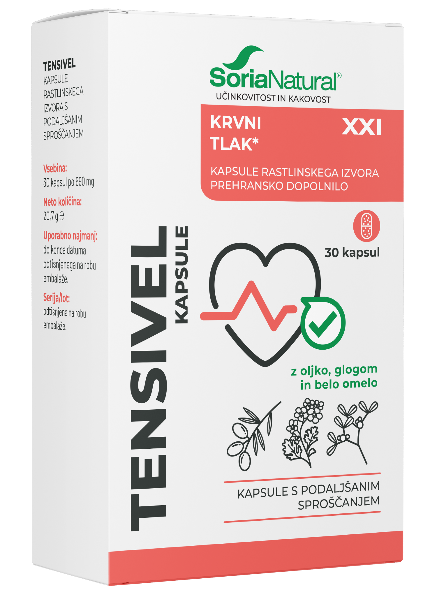 Tensivel kapsule Soria Natural
