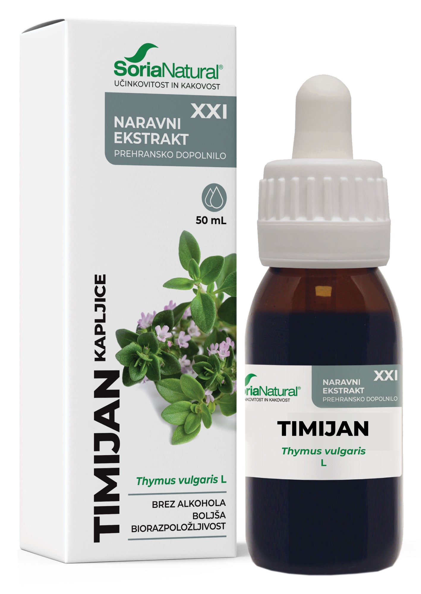 Timijan XXI kapljice Soria Natural