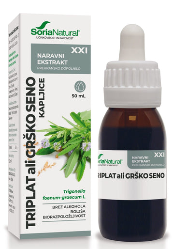 Triplat ali grško seno XXI kapljice Soria Natural